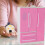 Doll Clothes Hangers Doll Wardrobe for Decoration 4Sets Rosy Mini Storage 5