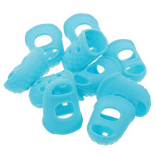 Sewing Silicone Finger Protectors Anti-Slip Nail Covers in 10Pcs Set