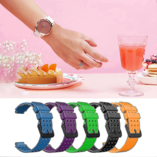 watch band soft silicone 20mm watchband wrist strap replacement for g Black 2