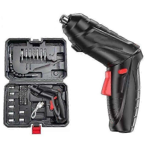 3.6V Mini Electric Screwdriver Set USB Rechargeable Lithium Battery Cordless Drill Household Tools