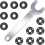Tuerca de 5/8"-11 para amoladora angular. Kit de llave para amoladora angular, para amoladoras Milwaukee y de 4.5"/5"/7". 1