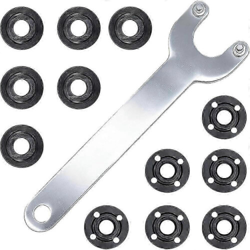 Tuerca de 5/8"-11 para amoladora angular. Kit de llave para amoladora angular, para amoladoras Milwaukee y de 4.5"/5"/7".