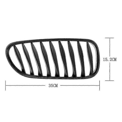 Stück schwarze Frontgrill-Grills für Z4 E85 E86 03-08, mattschwarz 2