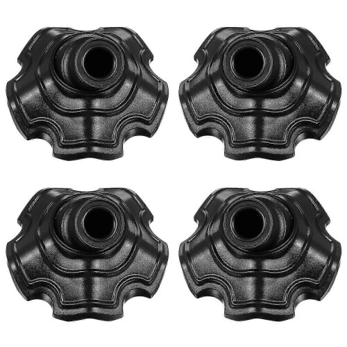 Coprigambe resistenti per sedie da campeggio, 4 pezzi, neri.