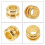 Golden Guitar String Beads for Folk Guitar Replacement 20Pcs Practical Use 5