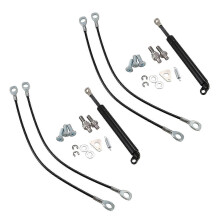 2X Rear Gate Strut Shock Isuzu Dmax 2012+ 2015+ Stainless Steel Gas Easy Slow Down D-Max Black