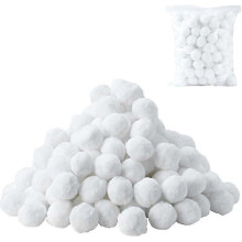 Boule filtrante de piscine 700 g, système de filtration à billes de fibres blanches pour le nettoyage des piscines