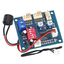 PWM PC CPU Fan Speed Controller with Temperature Probe, DC 12V 5A - Stlxy