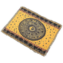 Plaid tissé décoratif style bohème, 180 x 130 cm, 1 pièce