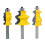 Set of 3 8mm architectural molding cutters 1