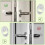 12 Pieces Silicone Door Handle Protector Door Handle Cover Wall Window Flexible (Transparent) 4
