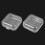 240Pcs Small Clear Plastic Beads Storage Box Hinged Lid Storage Small Items Crafts Hardware 5