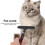 Pet Comb Wooden Handle Slicker Brush for Grooming Single Row Comb Dark Red 5
