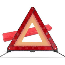 Warning Car, Safe Parking Sign Triangle Warning Plate Car Safety Kit Motor Red Safety Triangle(43cm)