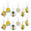 Keychain Bee Theme Decorative Accessory for Decoration 12Pcs 4