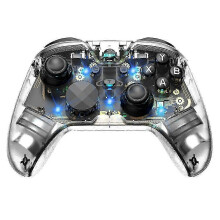 G6Pro RGB Gamecontroller 2/iOS/Android Bluetooth Doppel-Hall-Trigger-Gamepad Transparent