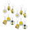 Keychain Bee Theme Decorative Accessory for Decoration 12Pcs 1