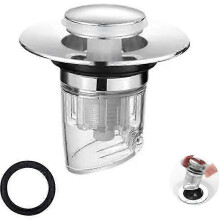 Bathroom Sink Plug, Sink Drain Valve, Pop Up Bathtub Drain Filter Universal Sink Drain Plug