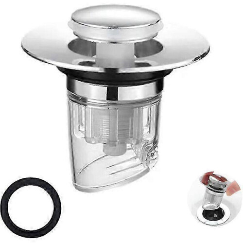 Bathroom Sink Plug, Sink Drain Valve, Pop Up Bathtub Drain Filter Universal Sink Drain Plug