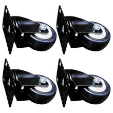 4 ruote piroettanti per mobili resistenti, silenziose, facili da installare, da 1,5 pollici.