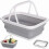 Foldable Laundry Basket Shopping Basket Foldable Box Silicone Plastic Handle Washing Dishes, Campin 1