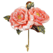 Crochet d'entrée en résine, crochet décoratif en relief, lot de 2, style européen élégant et multicolore