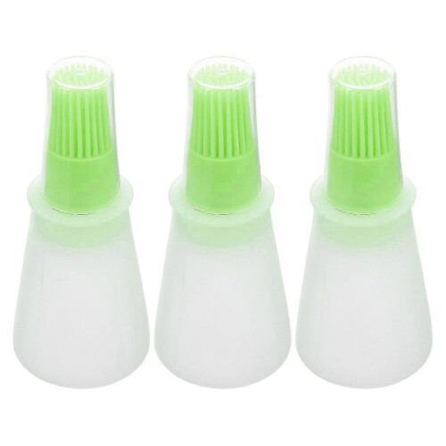 Silicone Oil Bottle Brush Portable Home Use Baking Brush 3Pcs