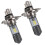 Motorradscheinwerfer, Motorradlampe, silberfarben, Aluminium 1