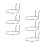 Pegboard Accessories For Home Organization 12Pcs Silver Iron Jar Holder Craft Storage Solutions 1