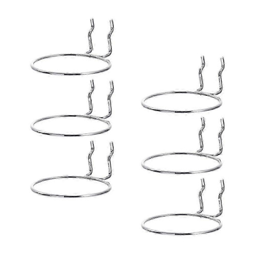 Pegboard Accessories For Home Organization 12Pcs Silver Iron Jar Holder Craft Storage Solutions