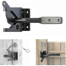 Lock Gate Gravity Latch Latch Lock, Metal Wood Fence Stainless Steel Spring Loaded Latch Fastener