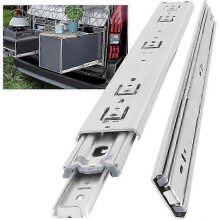 Glissière de tiroir robuste, capacité de charge jusqu'à 68 kg, sans verrou, extension 500 mm, 1 paire (2 pièces)