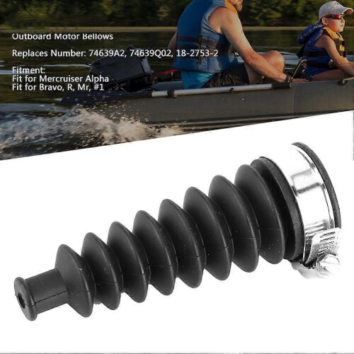 Kit de soufflets pour moteur hors-bord, cache-câble de commande 74639A2, compatible avec Mercruiser Alpha/Bravo R Mr #1 2
