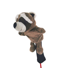 (Raccoon) 1PCS Animal Golf Club Headcover Wood Driver Head Cover Protection Gifts Mascot covers