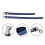 Kit de 4 sangles pour échasses de plaquiste, sangles de pied réglables, pièce de rechange bleue. 2