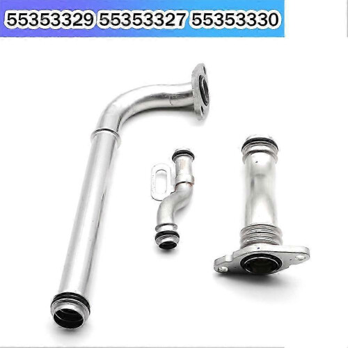 3Pcs Engine Coolant Water Pipe Pipe for H/J/A/ 55353329 55353327 55353330 silver 1
