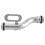 3Pcs Engine Coolant Water Pipe Pipe for H/J/A/ 55353329 55353327 55353330 silver 3