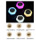 Car USB Ambient Lights LED Decorative Atmosphere Lamp Auto Interior Light Plug Ice Blue D 5