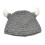 Kinder-Wintermütze, Stierhornmütze, handgestrickt für Babys 4