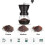 Coffee bean grinder Home coffee grinder Small coffee grinder Camping coffee grinder Black 4