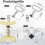 8 Piece Construction Machine Key Set, Universal Key Set, Square Wrench, Controllin Silver 4