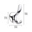 2PCS Towel Hook Robe Stainless Steel No Drilling Bathroom Kitchen Polished Surface 4