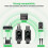 2.4G UHF Audio Transceiver Audio System Microphone System XLR Mic Converter Adapter Black & gray 2