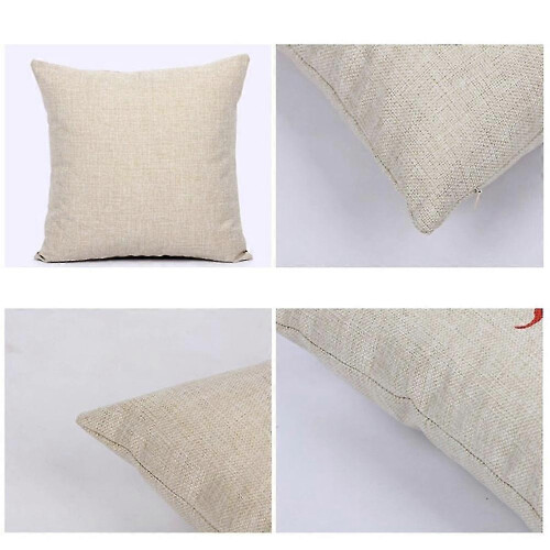 Housse de coussin décorative Père Noël pour canapé 1