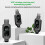 2.4G UHF Audio Transceiver Audio System Microphone System XLR Mic Converter Adapter Black & gray 4
