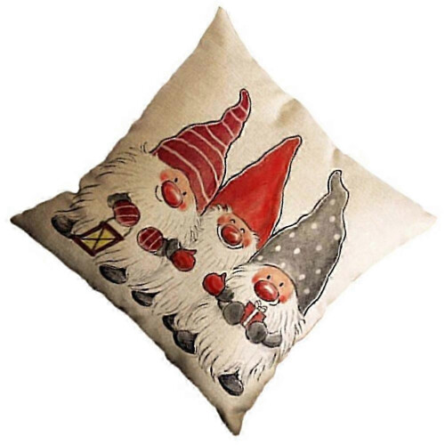 Housse de coussin décorative Père Noël pour canapé 2