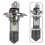 Motorradscheinwerfer, Motorradlampe, silberfarben, Aluminium 4