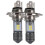 Motorradscheinwerfer, Motorradlampe, silberfarben, Aluminium 5