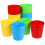 Set di 16 bicchieri di plastica riutilizzabili, facili da pulire, ideali per casa e amici, in ABS multicolore. 5