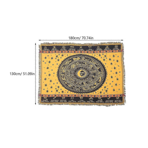 Couch Decor Woven Throw Blanket Boho Simple Design Bed Cover 180x130cm Decorative 1Pack 1